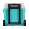 16 QT Laguna Hard Sided Ice Chest Cooler with Wheels, Aqua Blue